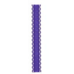 1.5" Scalloped Edge Ribbon: New Purple (10 Yard)