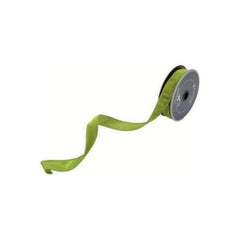 .75" Velvet Luster Ribbon: Lime Green (10 Yards)