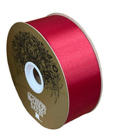 #16 Satin Acetate Ribbon Non Wired: Holiday Red (100 Yards)