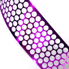 1 5/8in Metallic Honeycomb Ribbon: Purple (25 Yards)