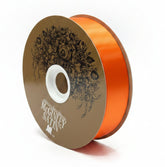 #9 Satin Lustre Ribbon Non Wired: Orange (100 Yards)