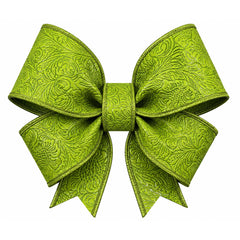1.5in Embossed Flower Breeze Ribbon: Moss Green (10 Yards)