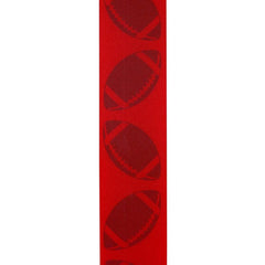 1 3/8 in Homecoming Football Ribbon: Red/Black (25 Yards)