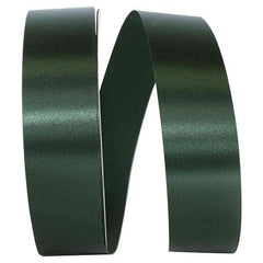 1 3/8in Satin Allure Non-Wired Ribbon: Hunter (100 Yards)