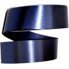 1 7/8 inch Satin Non-Wired Ribbon: Navy (100 Yards)