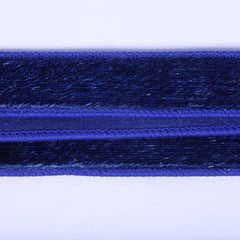 1" Velvet Luster Wired Ribbon: Cobalt Blue (10 Yards)