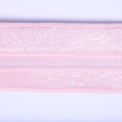 1" Velvet Luster Wired Ribbon: Light Pink (10 Yards)