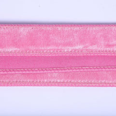 1" Velvet Luster Wired Ribbon: Pink (10 Yards)