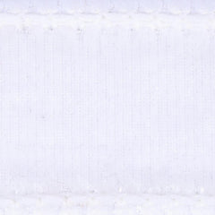 1" Velvet Luster Wired Ribbon: White (10 Yards)