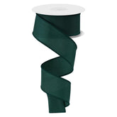 1.5 in Solid PG Fabric Ribbon: Hunter Green (10 Yards)
