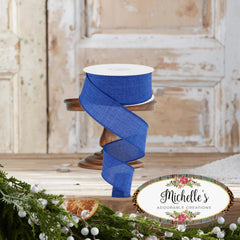 1.5" Royal Canvas Ribbon: Royal Blue (10 Yards)