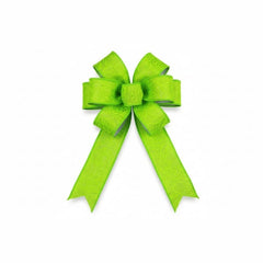 1.5in Flower Breeze & Dupioni Ribbon: Lime & Lavender (10 Yards)