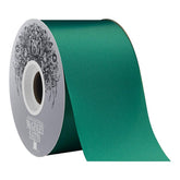 #9 Satin Acetate Ribbon Non Wired: Holiday Green (100 Yards)