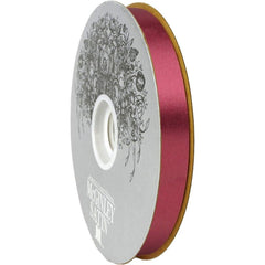 #3 Satin Acetate Ribbon Non Wired: Burgundy (100 Yards)