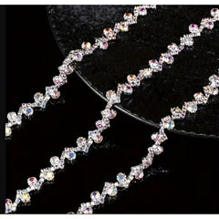 .35in S Shape Rhinestone Band (3.54 in)