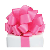 #9 Double Face Satin Ribbon Non Wired: Hot Pink (50 Yards)