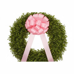 #9 Double Face Satin Ribbon Non Wired: Light Pink (50 Yards)