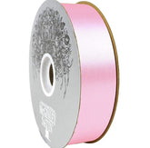 #9 Satin Acetate Ribbon Non Wired: Pink (100 Yards)