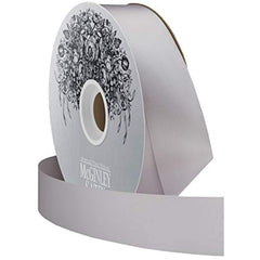 #9 Lustre Satin Ribbon Non Wired: Silver Gray (100 Yards)