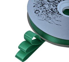 #3 Satin Acetate Ribbon Non Wired: Holiday Green (100 Yards)
