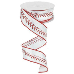 1.5" Baseball Stitching Ribbon (10 Yards)