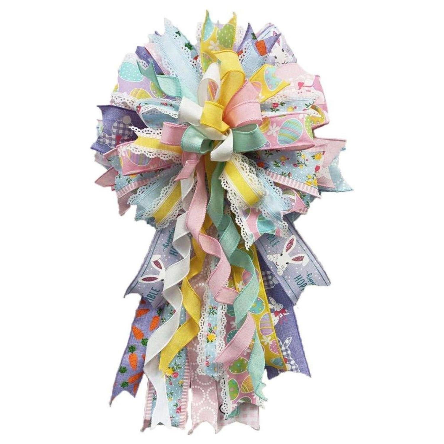 1.5" Check Plaid Easter Egg Ribbon: Light Pink (10 Yards)