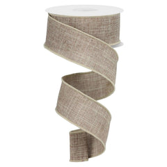 1.5" Royal Burlap Ribbon: Beige (10 Yard)