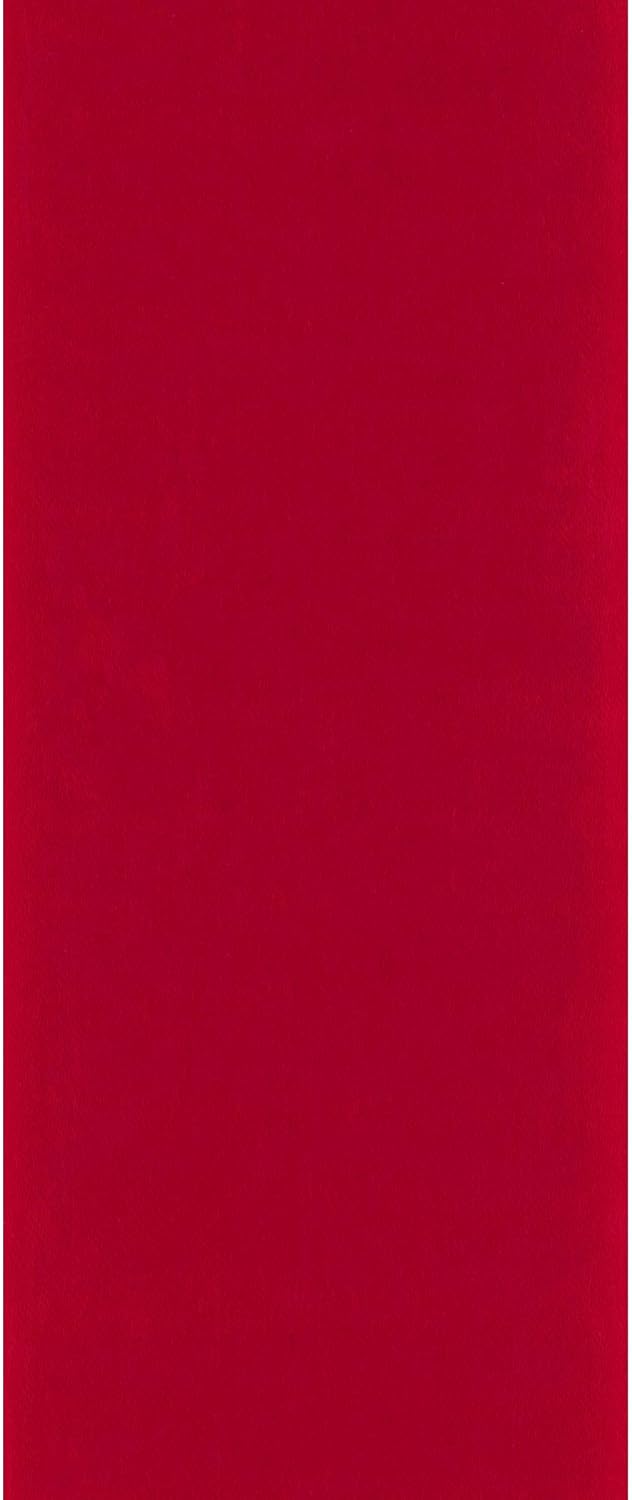 #40 Satin Acetate Ribbon Non Wired: Holiday Red (50 Yards)