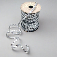 .5" Crown Jewel Garland Ribbon: Crystal (10 Yards)