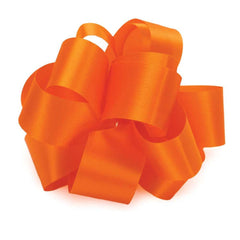 #9 Satin Lustre Ribbon Non Wired: Orange (100 Yards)