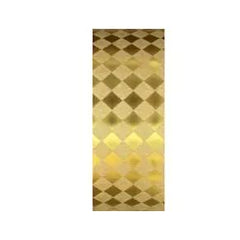1 1/2 inch Diamond Pattern Dust Ribbon: Gold (1 Yard)