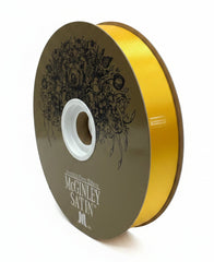 #5 McGinley Satin Acetate Ribbon Non Wired: Golden Yellow (100 Yards)