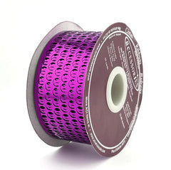 1 5/8in Metallic Honeycomb Ribbon: Purple (25 Yards)