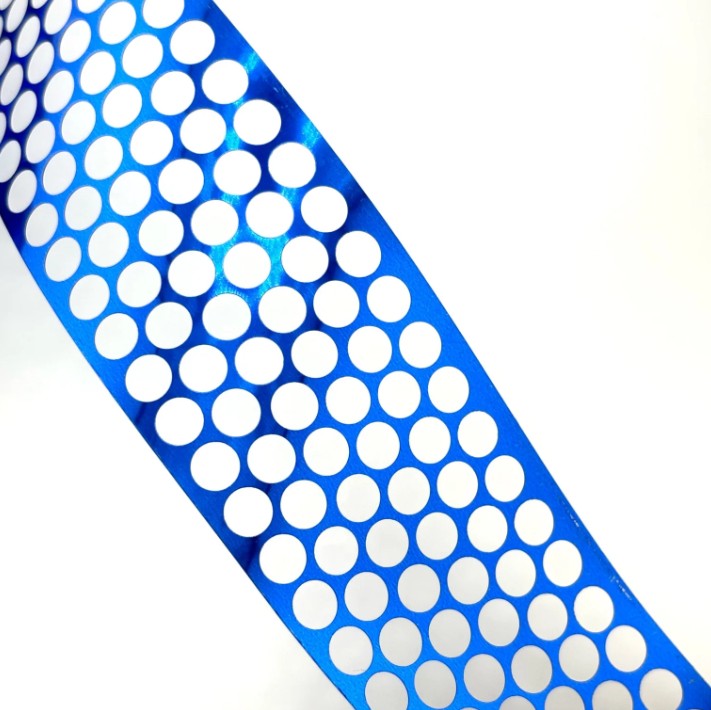 1 5/8in Metallic Honeycomb Ribbon: Royal (25 Yards)