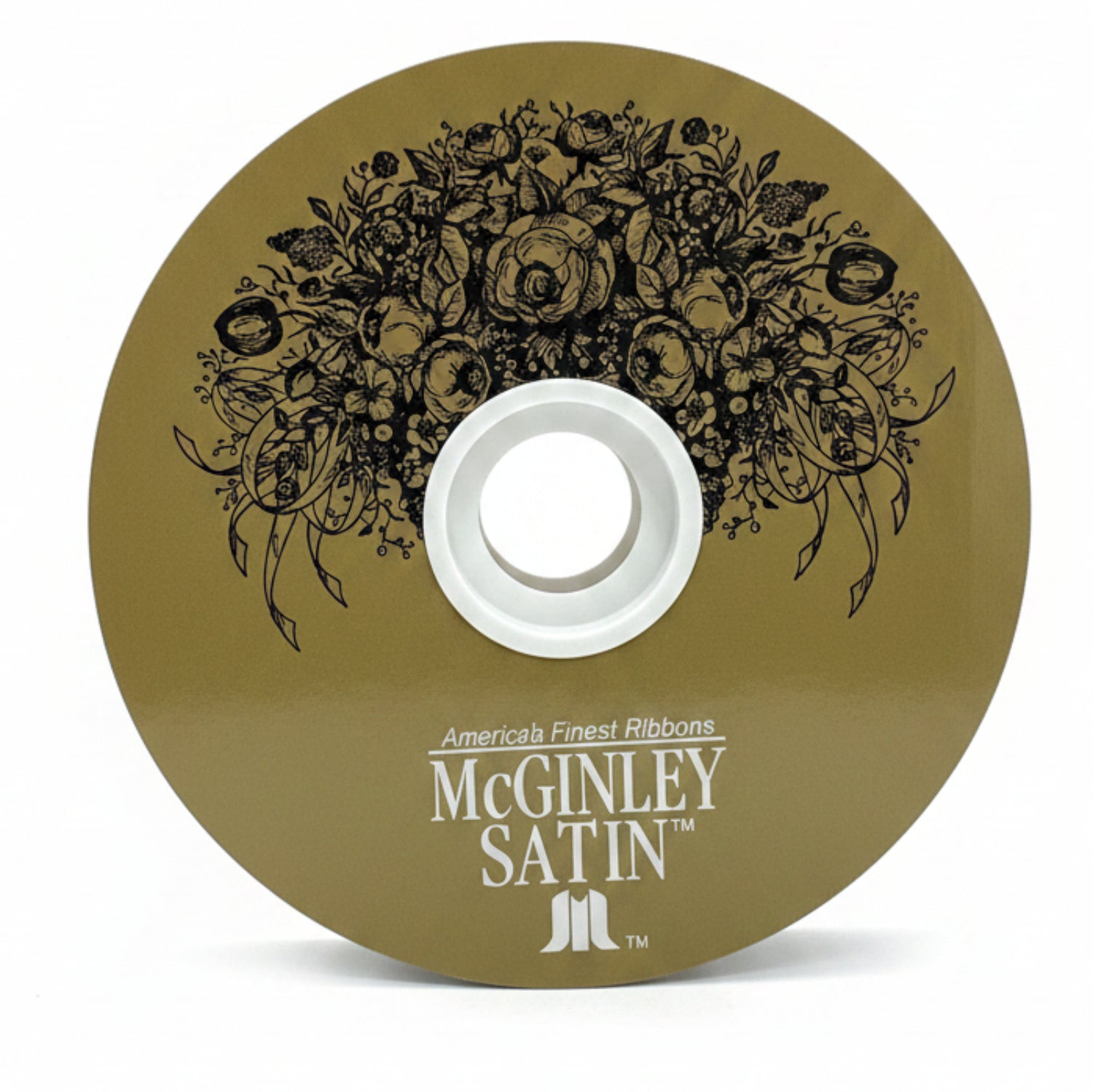 #5 McGinley Satin Acetate Ribbon Non Wired: Silver Grey (100 Yards)