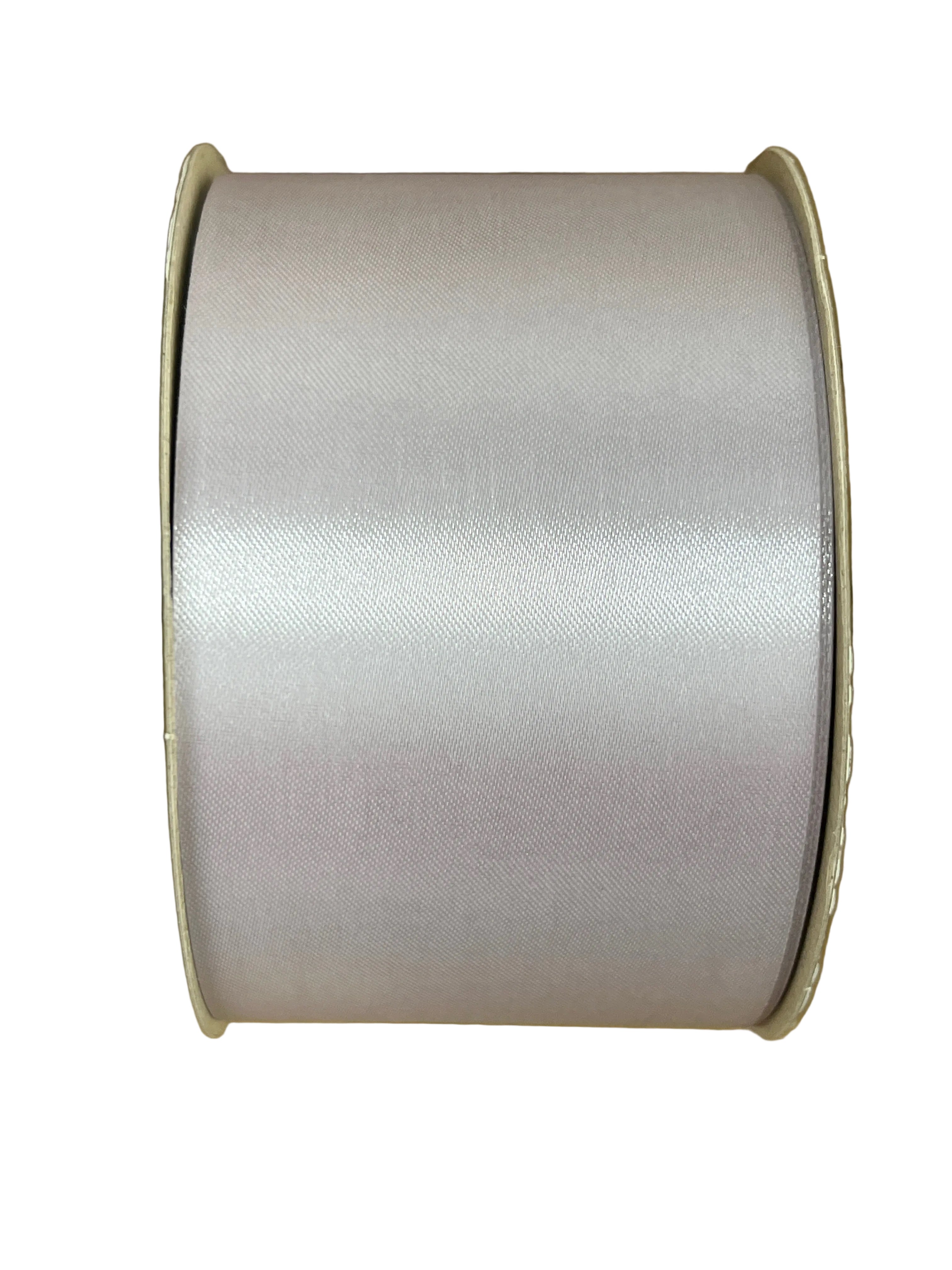 #40 McGinley Satin Acetate Ribbon Non Wired: Silver Grey (100 Yards)
