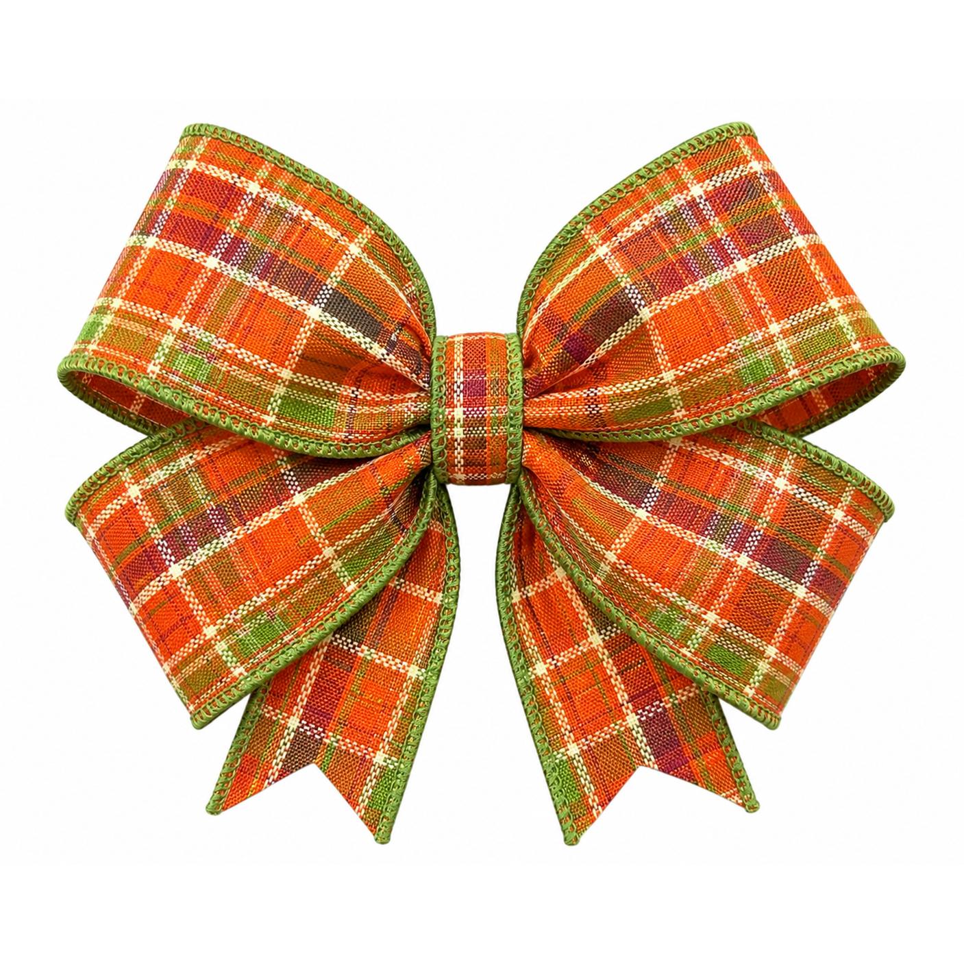 1.5in Fall Laurel Homespun Plaid Ribbon (10 Yards)