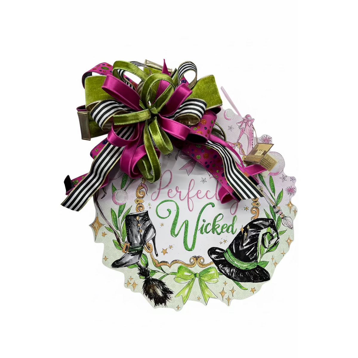 "Perfectly Wicked" PVC Door Hanger