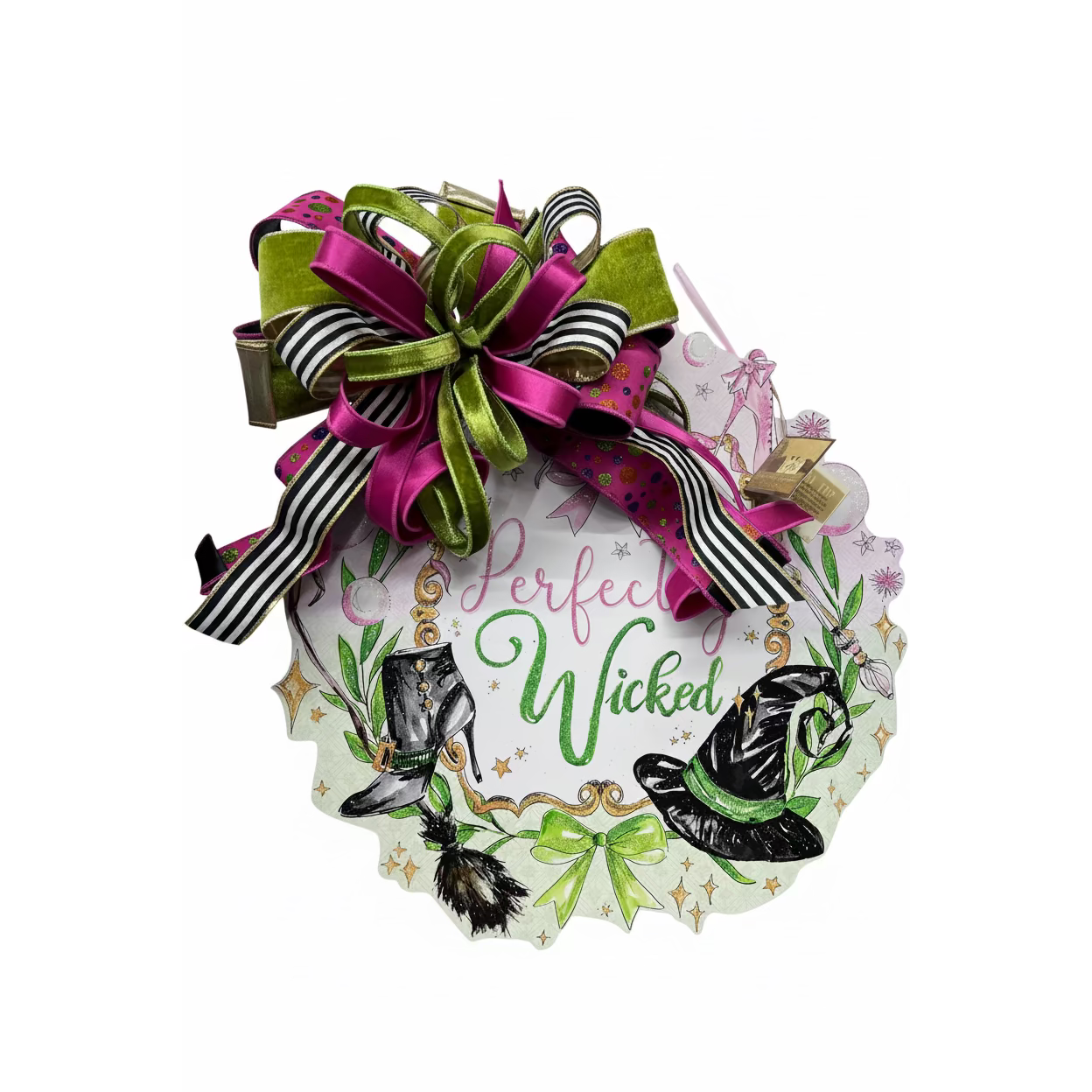 "Perfectly Wicked" PVC Door Hanger