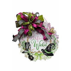 "Perfectly Wicked" PVC Door Hanger