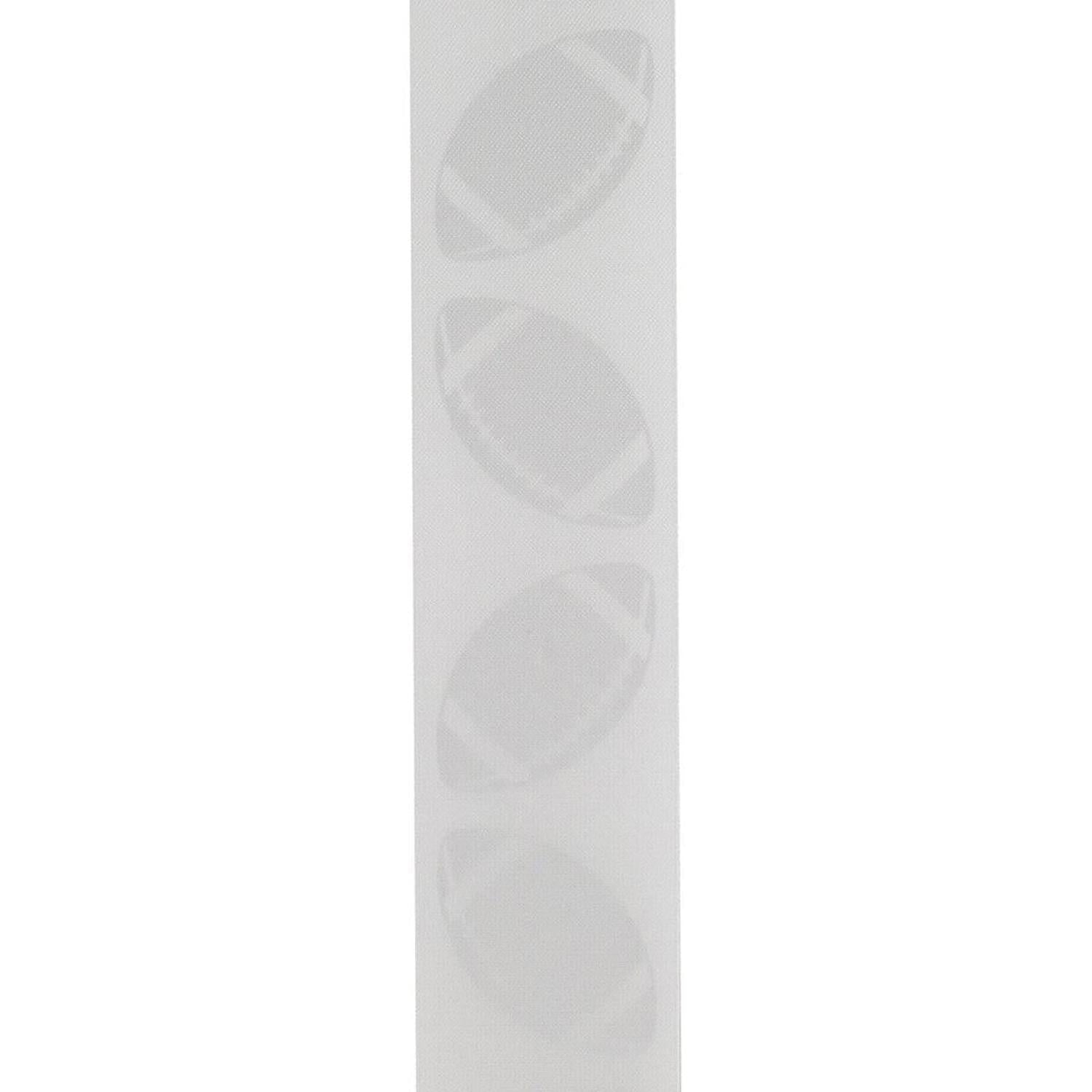 1 3/8 in Homecoming Football Ribbon: White/Silver (25 Yards)