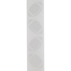 1 3/8 in Homecoming Football Ribbon: White/Silver (25 Yards)