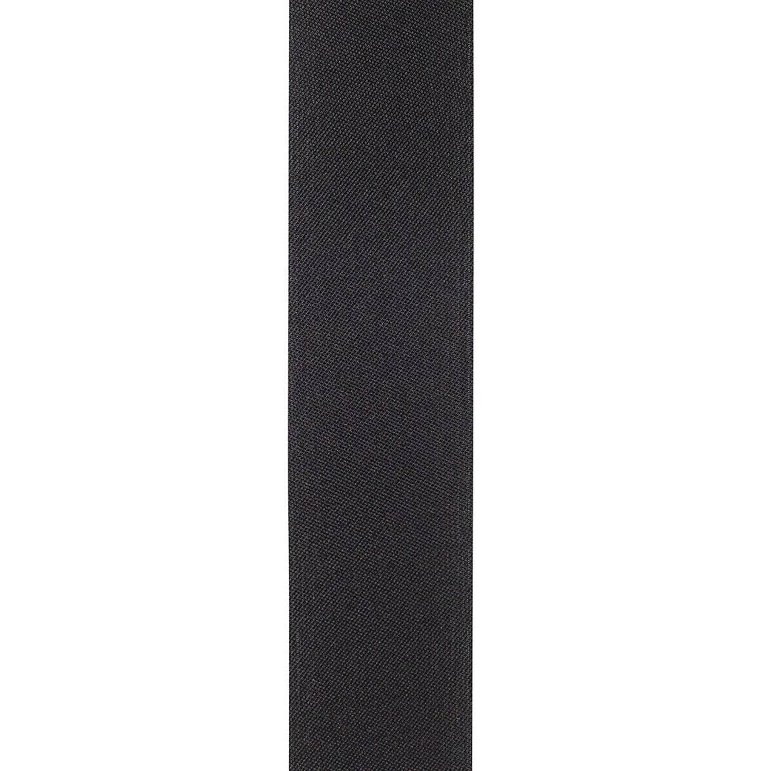 1 3/8in Aqua Satin Non-Wired Ribbon: Black (100 Yards)