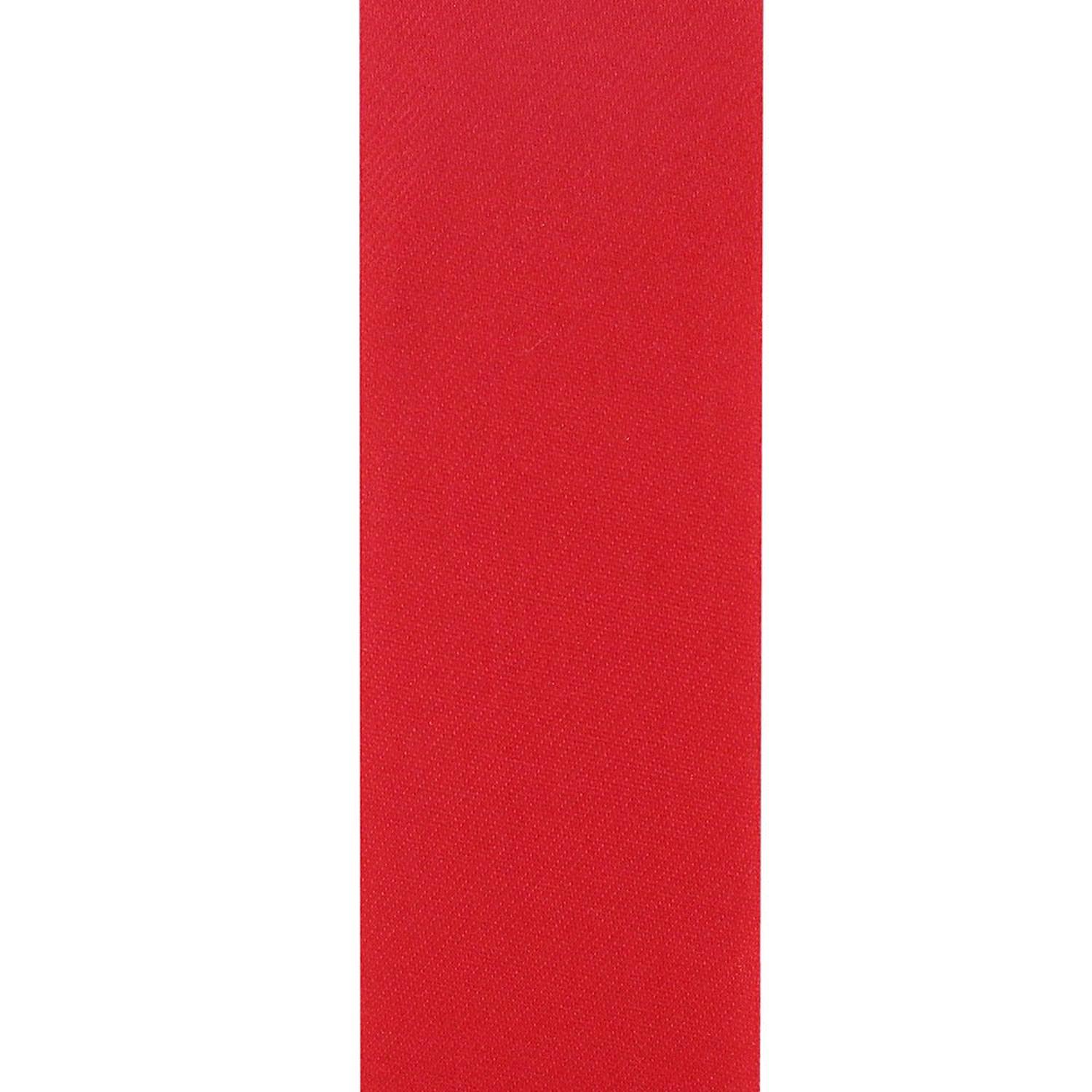 1 3/8in Aqua Satin Non-Wired Ribbon: Red (100 Yards)