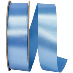 1 3/8in Satin Supreme Non-Wired Ribbon: Columbia (100 Yards)