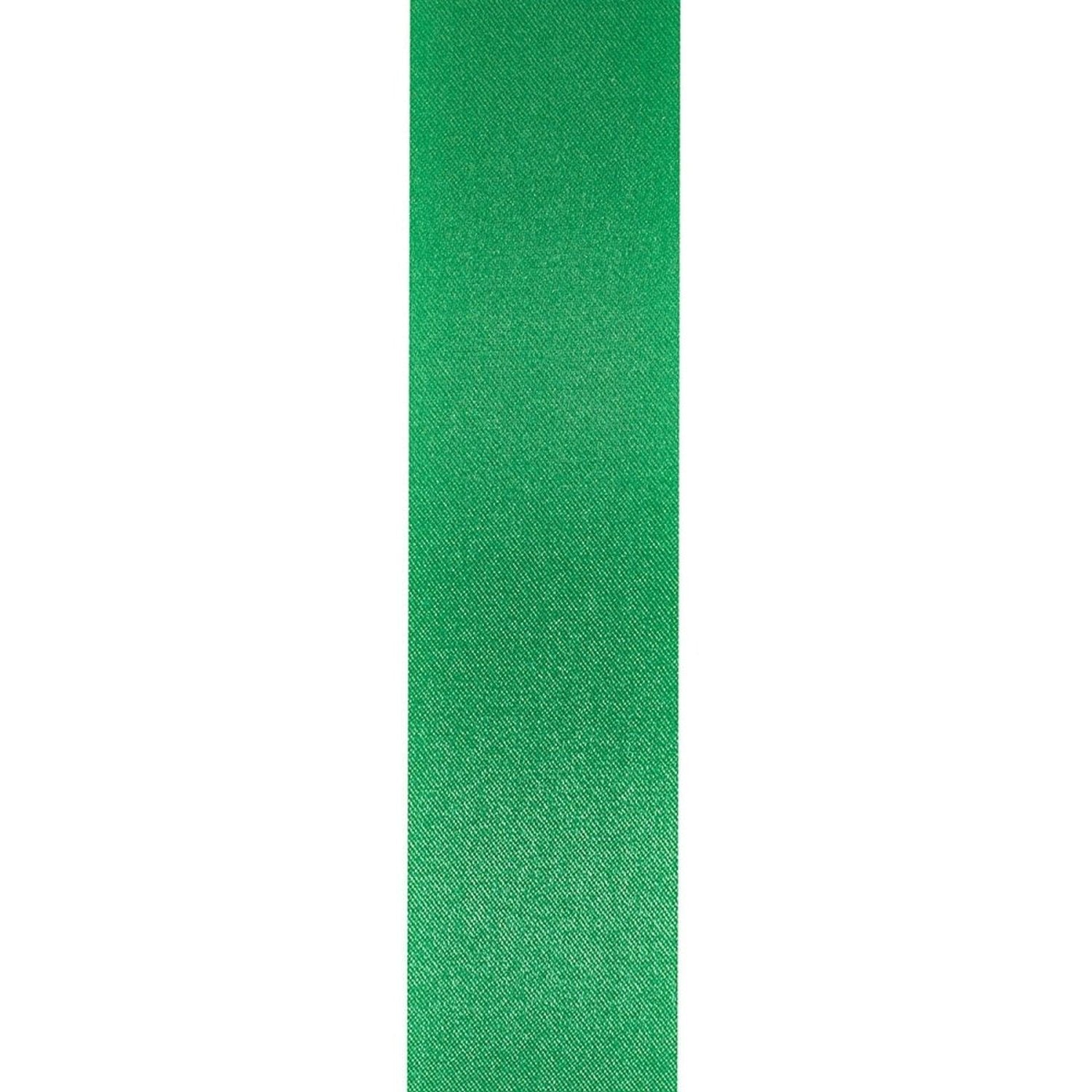 1 3/8in Satin Supreme Non-Wired Ribbon: Kelly Green (100 Yards)