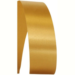 1 7/8in Satin Supreme Non-Wired Ribbon: Antique Gold (100 Yards)