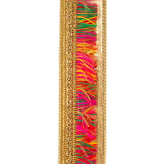 1 inch Multi Fringe Trimming Ribbon: Gold (5 Yards)