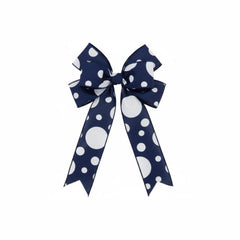 1.5" Giant Three Size Polka Dot Ribbon: Navy Blue (10 Yards)