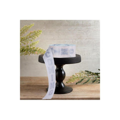 1.5" Homecoming Ribbon: Ivory/Silver (100 Feet)